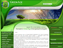 Tablet Screenshot of greenage.hu